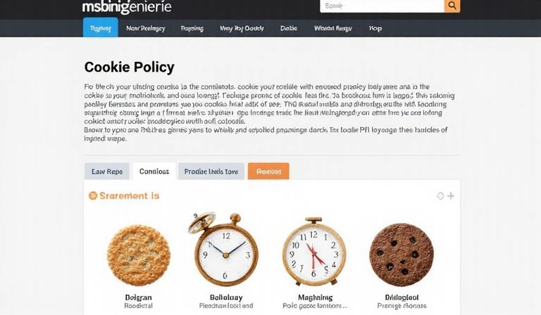 Diagram showing different types of cookies and their functions